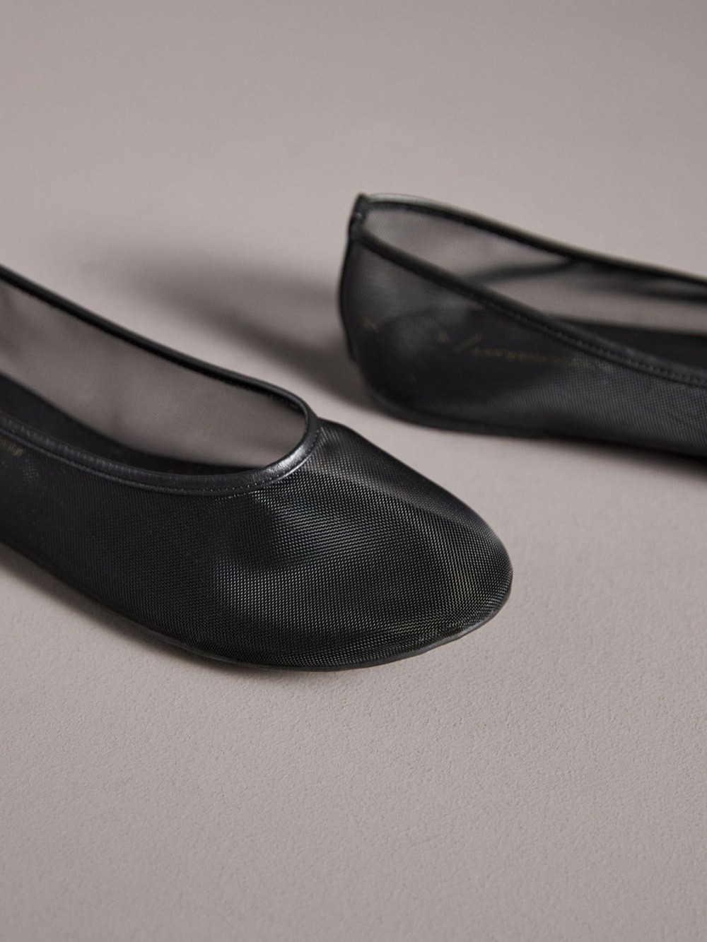 **NWT** By Anthropologie Mesh Ballet Flats - Black - Size 9 - Picture 3 of 6